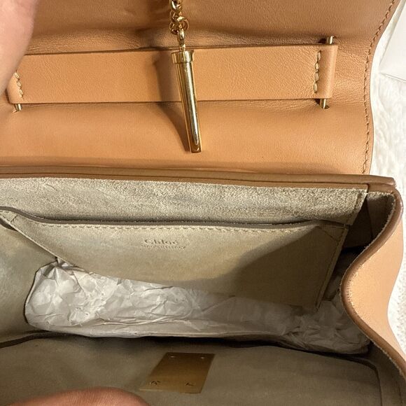 Chloe Drew Bijou 2 Way Shoulder Handbag Leather Blushy Pink Made In Italy - Picture 9 of 9